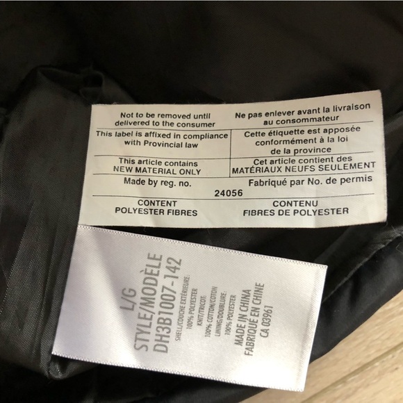 Denver Hayes Running Puffer Jacket with Ribbed Sleeves in Black Size L - Picture 7 of 12